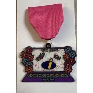 San Antonio Fiesta Medal Pinback Intech Southwest 2025 Viva Fiesta